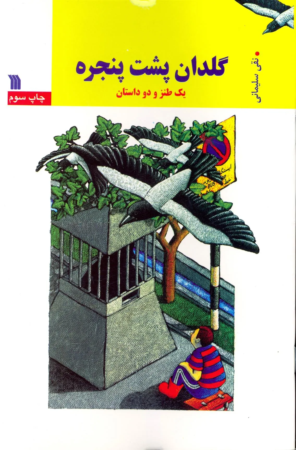 گلدان پشت پنجره