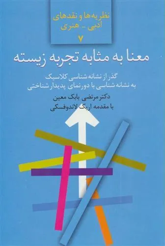 کتاب معنا به مثابه تجربه زیسته