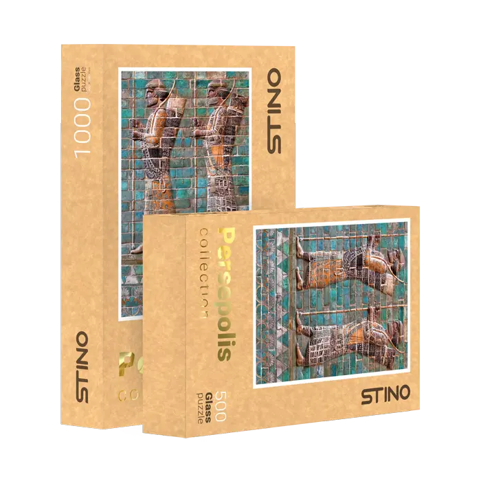 پازل آجر لعابدار رنگی سربازان هخامنشی پازل آجر لعابدار رنگی سربازان هخامنشی