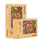 Flower and chicken painting puzzle پازل نقاشی گل و مرغ