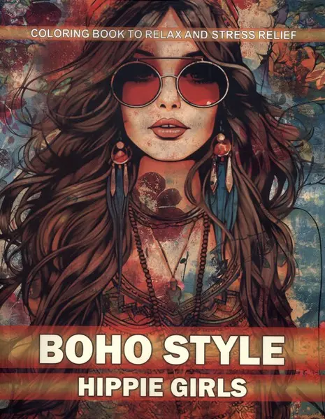 کتاب رنگ آمیزی boho style