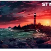 Lighthouse Painting Puzzle پازل نقاشی فانوس دریایی